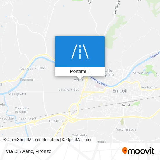 Mappa Via Di Avane