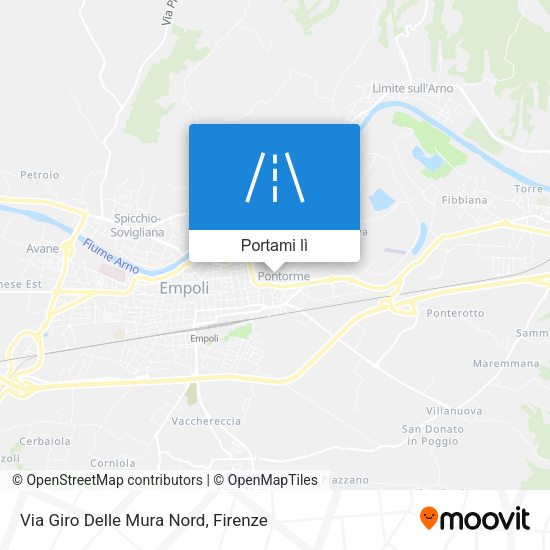 Mappa Via Giro Delle Mura Nord