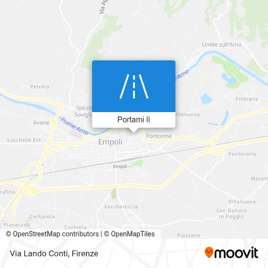 Mappa Via Lando Conti