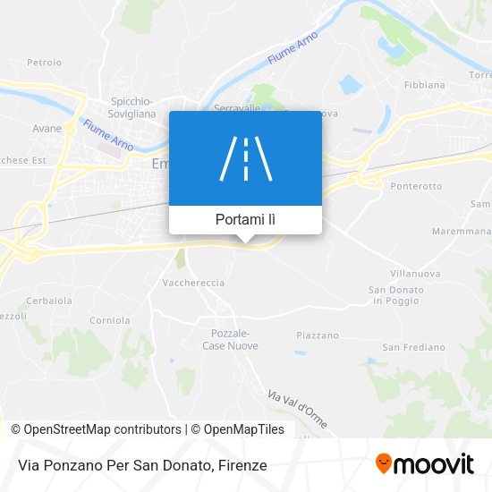 Mappa Via Ponzano Per San Donato