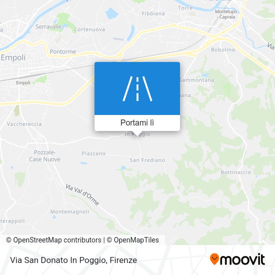 Mappa Via San Donato In Poggio