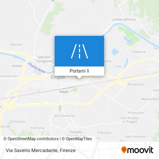 Mappa Via Saverio Mercadante