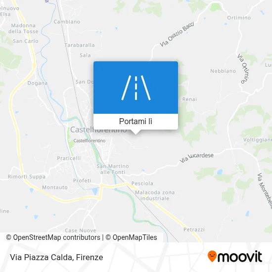 Mappa Via Piazza Calda