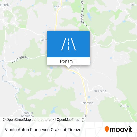 Mappa Vicolo Anton Francesco Grazzini