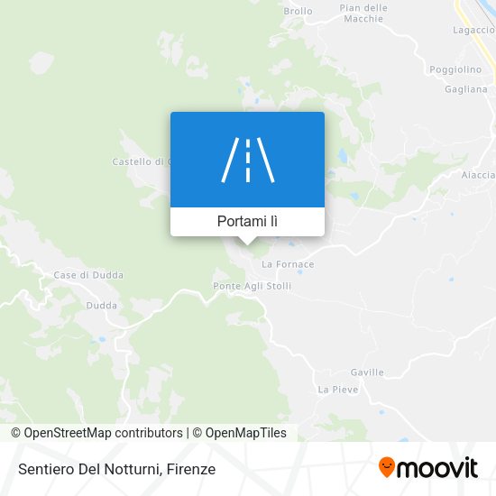 Mappa Sentiero Del Notturni