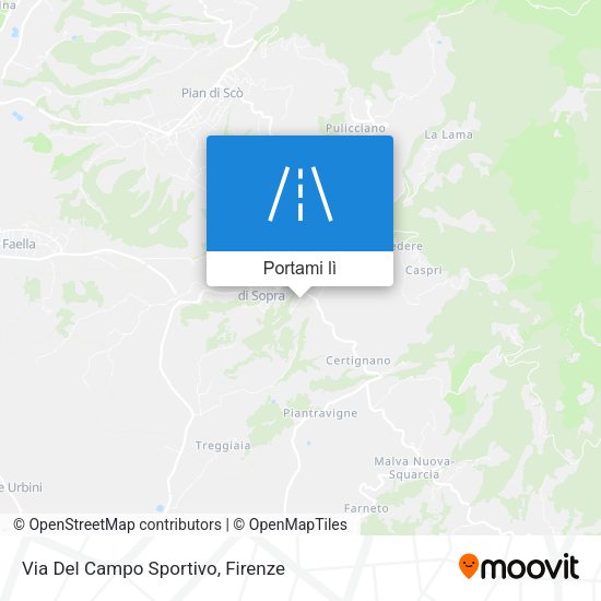 Mappa Via Del Campo Sportivo