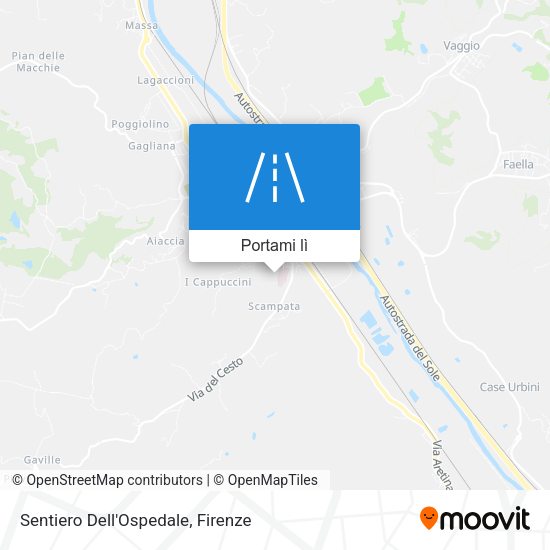 Mappa Sentiero Dell'Ospedale