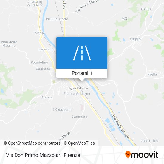 Mappa Via Don Primo Mazzolari