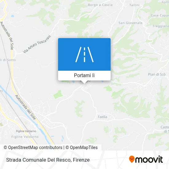 Mappa Strada Comunale Del Resco