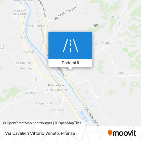 Mappa Via Cavalieri Vittorio Veneto