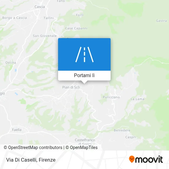 Mappa Via Di Caselli