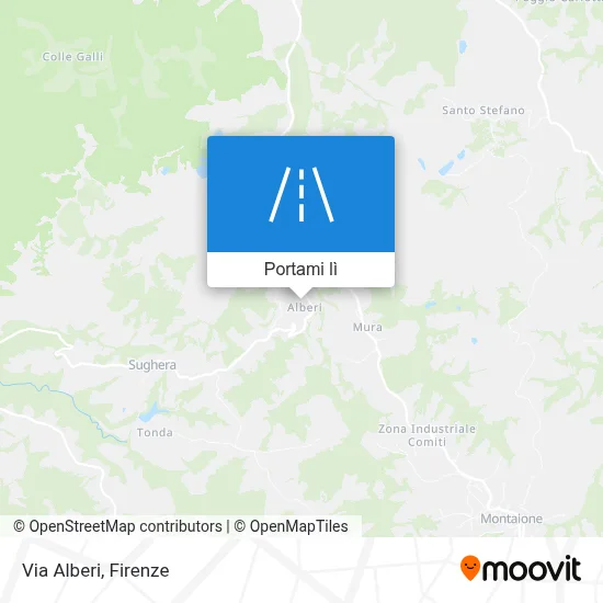 Mappa Via Alberi