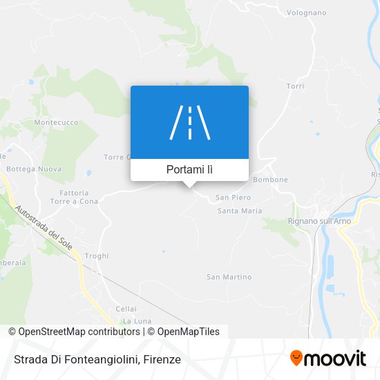 Mappa Strada Di Fonteangiolini