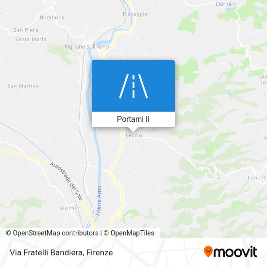 Mappa Via Fratelli Bandiera