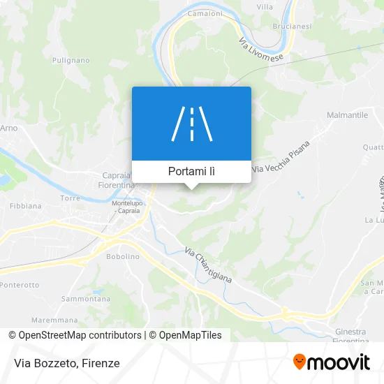 Mappa Via Bozzeto