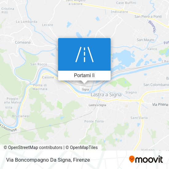Mappa Via Boncompagno Da Signa