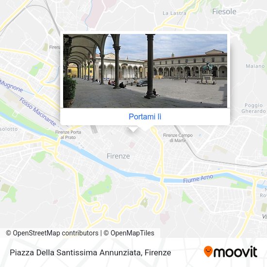 Mappa Piazza Della Santissima Annunziata