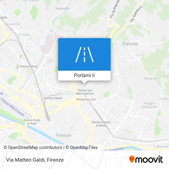 Mappa Via Matteo Galdi