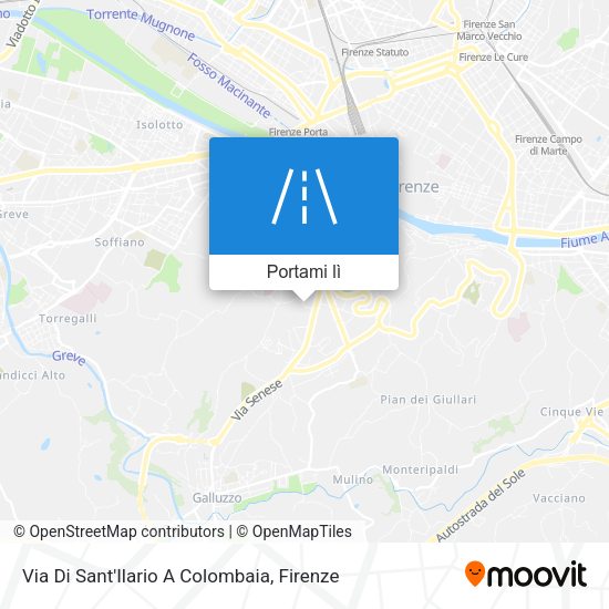 Mappa Via Di Sant'Ilario A Colombaia