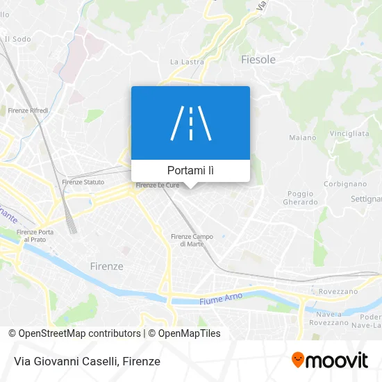 Mappa Via Giovanni Caselli