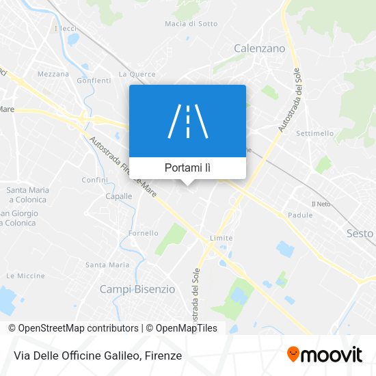 Mappa Via Delle Officine Galileo