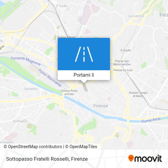 Mappa Sottopasso Fratelli Rosselli