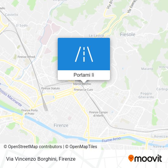 Mappa Via Vincenzo Borghini