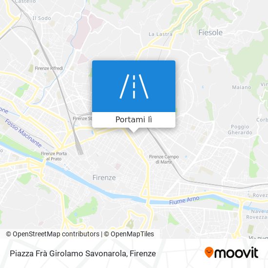 Mappa Piazza Frà Girolamo Savonarola