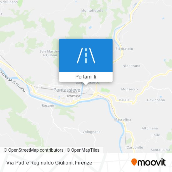 Mappa Via Padre Reginaldo Giuliani