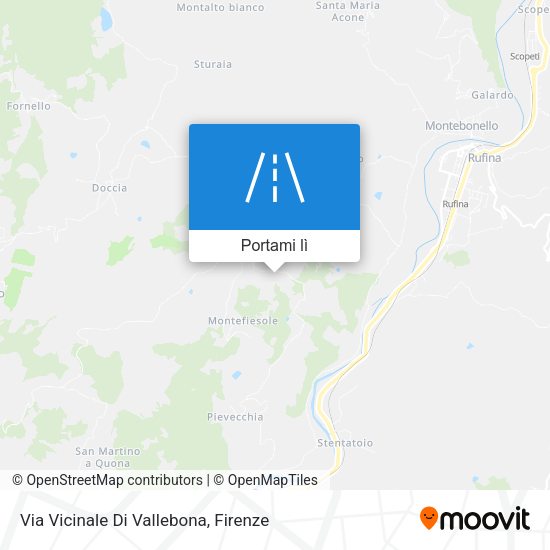 Mappa Via Vicinale Di Vallebona