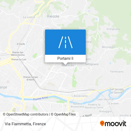 Mappa Via Fiammetta