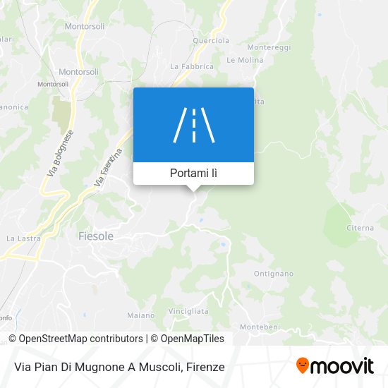 Mappa Via Pian Di Mugnone A Muscoli