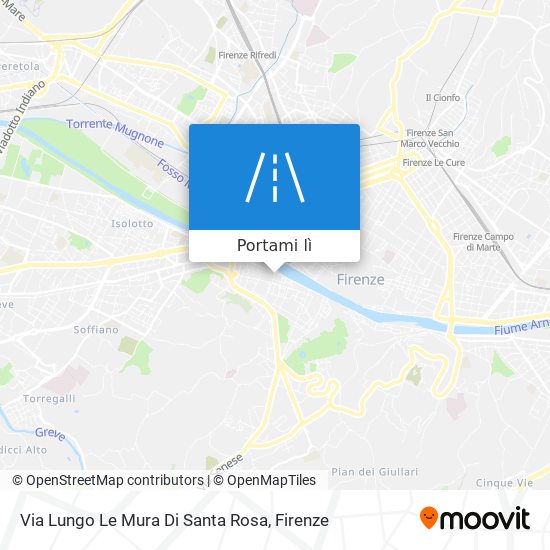 Mappa Via Lungo Le Mura Di Santa Rosa