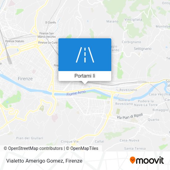 Mappa Vialetto Amerigo Gomez