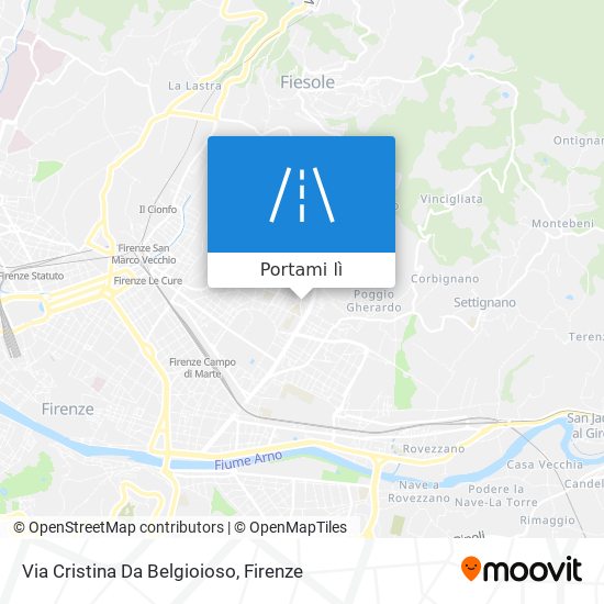 Mappa Via Cristina Da Belgioioso