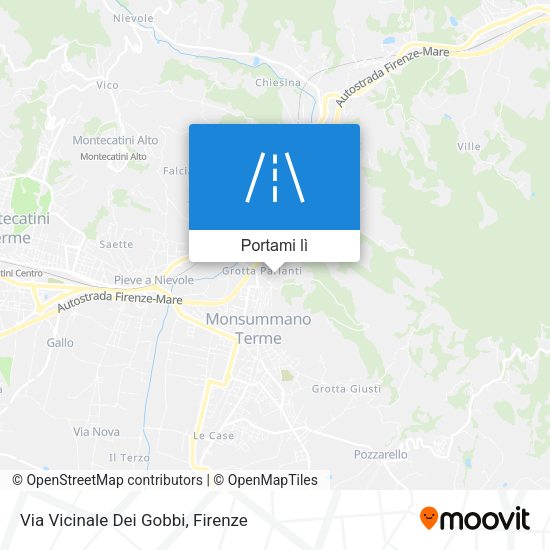 Mappa Via Vicinale Dei Gobbi
