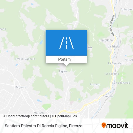 Mappa Sentiero Palestra Di Roccia Figline