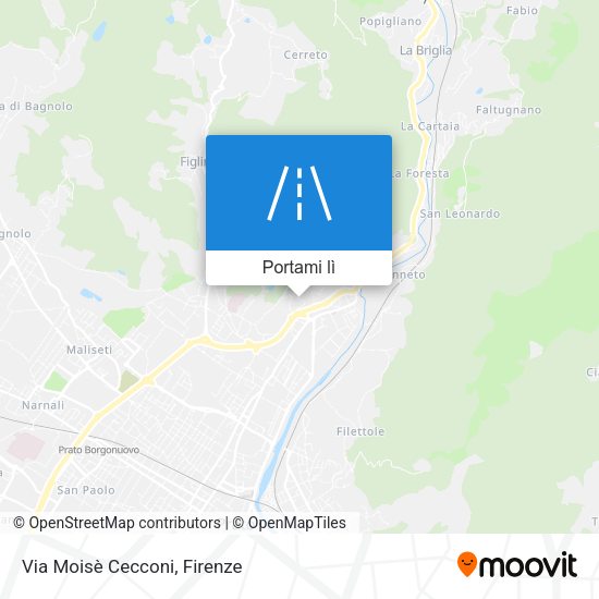 Mappa Via Moisè Cecconi