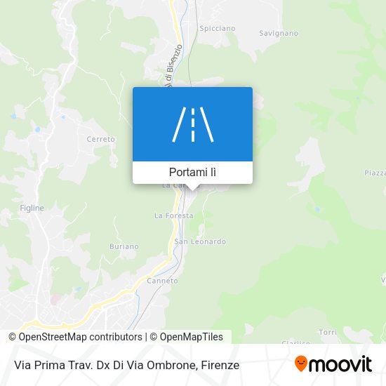 Mappa Via Prima Trav. Dx Di Via Ombrone