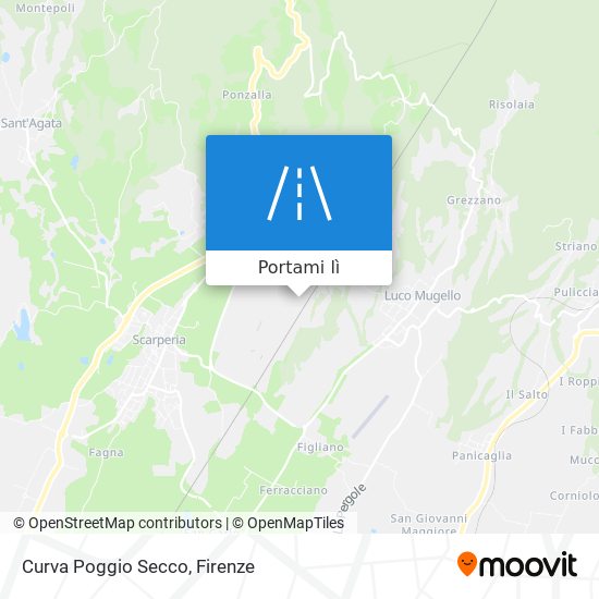 Mappa Curva Poggio Secco