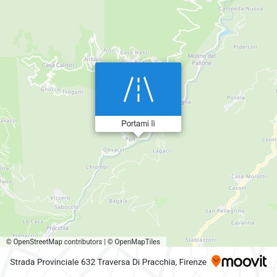 Mappa Strada Provinciale 632 Traversa Di Pracchia