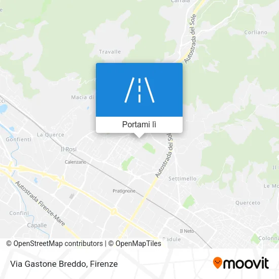 Mappa Via Gastone Breddo