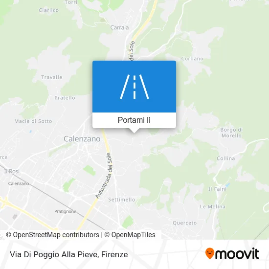 Mappa Via Di Poggio Alla Pieve