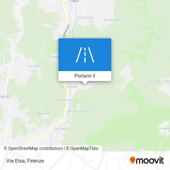Mappa Via Elsa