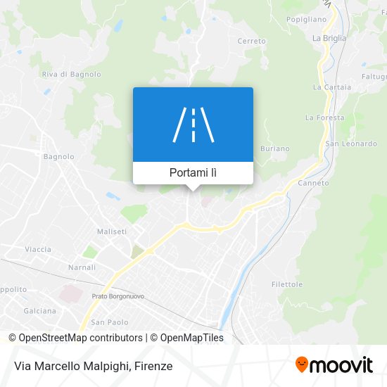 Mappa Via Marcello Malpighi