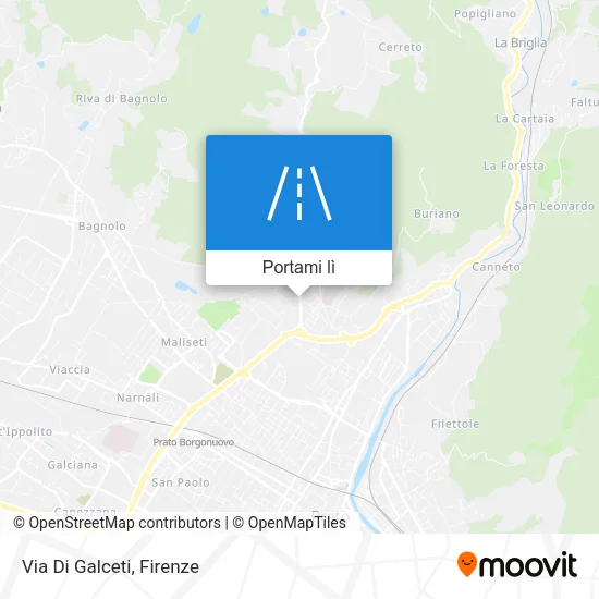 Mappa Via Di Galceti