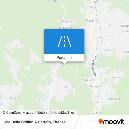 Mappa Via Della Collina A Cerreto