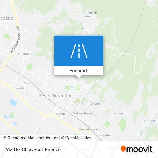 Mappa Via De' Chiavacci