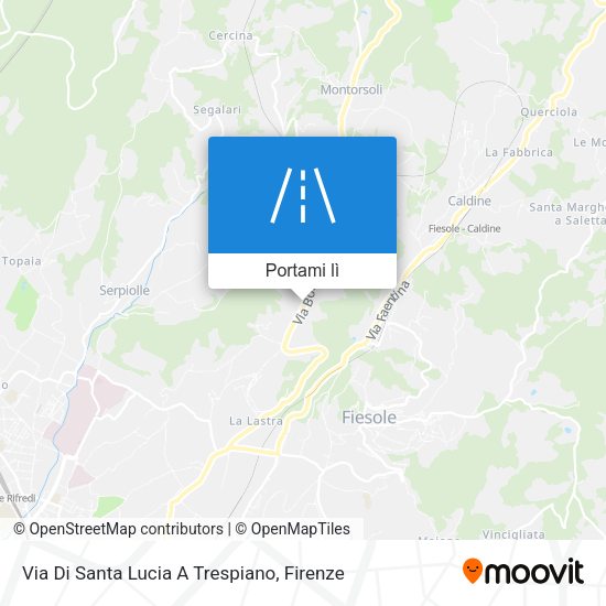Mappa Via Di Santa Lucia A Trespiano