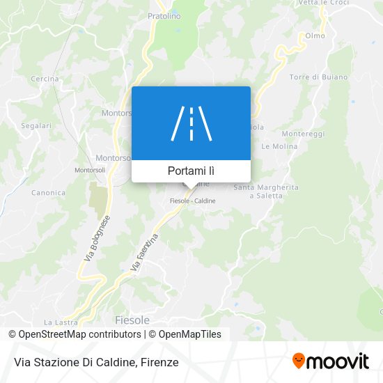 Mappa Via Stazione Di Caldine